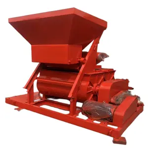 JS series electric motor stationary fixed concrete mixer concrete mixing and batching machine