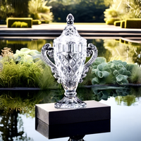 Trophée en cristal gravé sur mesure, coupe en verre poli, récompense pour cérémonie, cadeau de reconnaissance