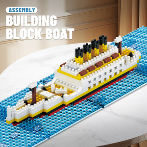 Kit di Modellismo in Plastica Premium per Decorazione Casa, Set di Blocchi da Costruzione <span class=keywords><strong>Titanic</strong></span> e Iceberg con Dettagli Realistici - Product Image 2