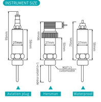 Capteur de silicium diffusé OEM & ODM personnalisable d'approvisionnement d'usine et transmetteurs de pression hydraulique en acier inoxydable