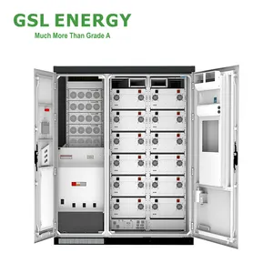GSL enerji 215KWH 373KWH Grid kapalı ızgara yüksek gerilim endüstriyel ticari enerji depolama çözümü sistemi ile pil konteyner