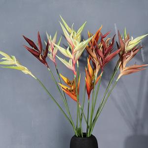 Flores Artificiales de Pluma de Ave del Paraíso Meng Jie, Material Floral de Goma Suave para Decoración de Bodas y Hogar, Estilo Ins - Product Image 3