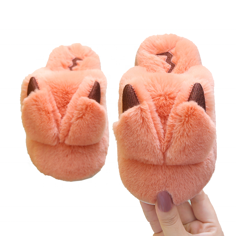 Детские хлопковые тапочки Pikachu, Зимние теплые плюшевые тапки для дома и квартиры, с мультяшным рисунком, для родителей и детей