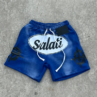 Shorts en jean pour homme, haute qualité, style vintage décontracté, coupe classique, 100% coton, lavage vintage, streetwear américain, Y2k