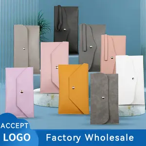 Wholesale Customized Design Logo Pu Leather Zipper Cosmetic Storage Bag Pouch Portable Travel Black White Makeup Brush Bag