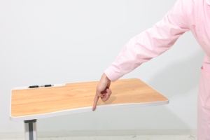 Table de chevet moderne en ABS avec surface ignifuge et réglage en hauteur pour hôpital, hôtel et accès des patients à la salle à manger - Product Image 6