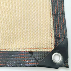 <span class=keywords><strong>HDPE</strong></span> màu be bóng vải lưới Tarp với grommets bóng Net - Product Image 6