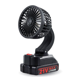 Portable Rechargeable Electric Fan 21V DC Motor <b>Battery</b> <b>Operated</b> Outdoor Household Use - Product Image 3