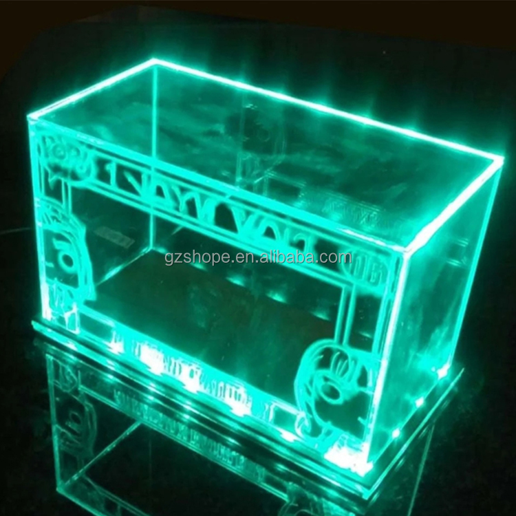 acrylic display box with led