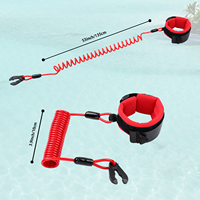 Cordon de sécurité universel 4-en-1, lanière de sécurité réglable pour WaveRunner, Jet Ski et moteur hors-bord, certifié CE BSCI