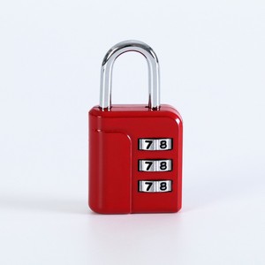 N830 กุญแจล็อคแบบรวม 33.5 มม. ความยาว 3 หลัก ล็อคแบบกลไกสำหรับล็อคเกอร์ ลิ้นชัก กระเป๋าเดินทาง เป้สะพายหลัง - Product Image 3