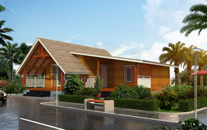 Maldive phong cách gỗ được làm của nhỏ cabin/bằng gỗ khách sạn/biệt thự cho du lịch kinh doanh - Product Image 5