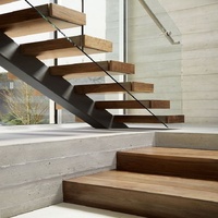 Escalier en colimaçon intérieur moderne de luxe en chêne massif préfabriqué sur mesure Anewson Premium