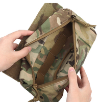 SIVI Tactique Gilet Dangler Drop Pouch Mini Abdominal Dump Drop Pouch Fanny Pack pour JPC CPC D3CR MK3 MK4 Plate Carrier Storage