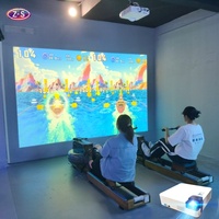 Système de divertissement interactif de canoënage, jeu de course de canoës, système de projection, simulateur de canoëlage d'intérieur pour les centres de fitness