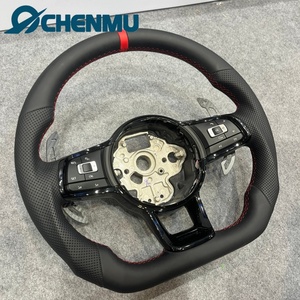 Nouveau modèle direct usine : Cuir perforé pour VW Golf 5 6 7 R MK5 MK6 MK7 MK7.5 <span class=keywords><strong>GTI</strong></span> <span class=keywords><strong>Polo</strong></span> Passat B8, Plug and Play, Rayures Rouges - Product Image 2