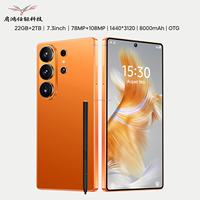 Nouveau Smartphone 5G S26 Ultra 2026, 22 Go + 2 To, Android 15, Écran 7,3 pouces, Double SIM, Stylet Intégré, Appareil Photo 108 MP, Téléphone Portable Global Grand Écran