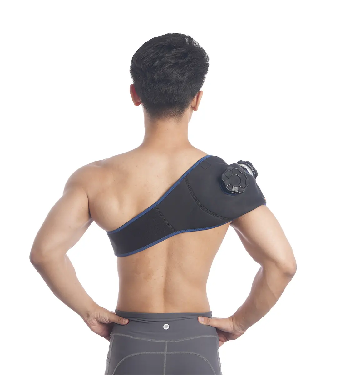 Tracolla sportiva a spalla singola regolabile a pressione supporto per la spalla da esterno fitness basket badminton