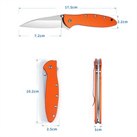 Couteau pliant LEEK 1660, vente en gros, manche en aluminium, couteau pliant tactique, couteau de survie EDC pour les chasseurs