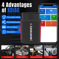 KONNWEI-Herramienta de diagnóstico de coche KDIAG MINI 2023, sistema completo de reinicio automático SAS EPB, programador ECU OBD OBD2, PK Thinkdiag