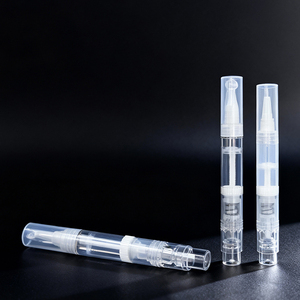 Stylo vide rechargeable personnalisé de 2 ml, 4,8 ml, 5 ml pour huile à cuticules, stylo transparent à clic pour brillant à lèvres, stylo d'emballage blanc dentaire pour adultes - Product Image 4