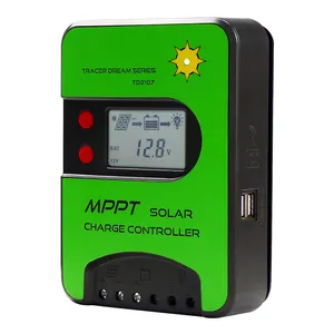 GCSOAR série TD 15Amp 75V Bluetooth WIFI télécommande MPPT Contrôleur de charge solaire 12V 24V auto MPPT contrôleur
