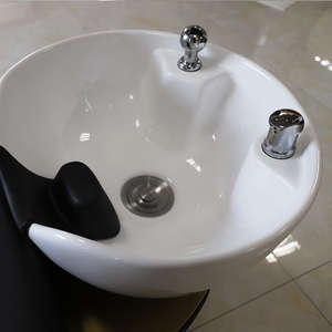 Chaise de lavage de cheveux inclinable de luxe <span class=keywords><strong>du</strong></span> Guangdong, fauteuil de salon, lavabo et chaise pour shampooing, prix - Product Image 3