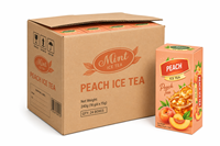 Instant Sweet Peach Tea with Sugar and Tea for Adults Box Packaging Hot/Cold Water Brewing