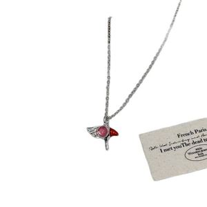 Collar de Moda para Chica con Colgante de Varita Mágica Rosa, Anime SAKURA Card Captor - Product Image 5