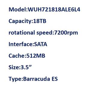 ฮาร์ดไดรฟ์แบบกลไกสำหรับเซิร์ฟเวอร์ระดับองค์กร รุ่น HC550 WUH721818ALE6L4 0F38467 ความจุ 18TB ความเร็ว 7200 รอบต่อนาที SATA 6Gb/s หน่วยความจำ 512MB ขนาด 3.5 นิ้ว - Product Image 2