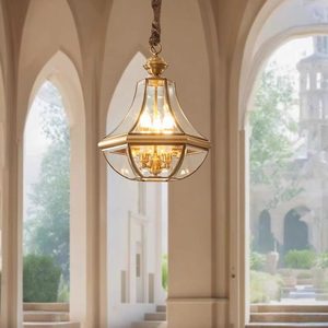 Lámpara Colgante de Cobre para Exteriores, Impermeable, para Pasillo, Terraza, Entrada, Luz LED de Techo, Producto de Origen Chino - Product Image 5