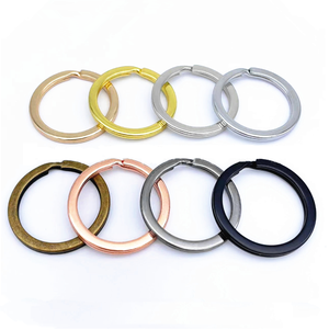Anelli <span class=keywords><strong>Portachiavi</strong></span> Piatti in Metallo Nero <span class=keywords><strong>da</strong></span> 15mm a 35mm - Product Image 1