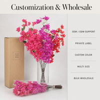 Fleurs artificielles de bougainvillier Joho en tissu de soie, longue tige de 118 cm, pour décoration de mariage et de maison, vase, vente en gros, fournisseur OEM ODM en vrac