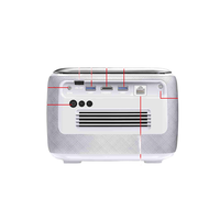Proyector de Cine en Casa, para Exteriores, Campamento, Reproductor de Películas, DLP LED 3D 4K Láser Wifi Inalámbrico Inteligente Mini Android