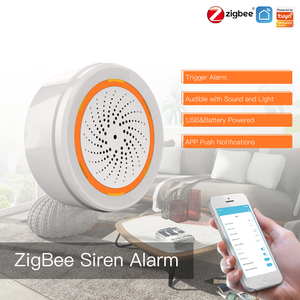 Sirène d'<span class=keywords><strong>alarme</strong></span> intelligente Tuya ZigBee, son fort de 90 dB avec 18 sonneries pour la sécurité domestique - Product Image 5