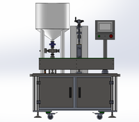 Npack Machine de remplissage automatique Plc Control à buse unique pour huile de beurre d'arachide cosmétique pour sauce au fromage et pâte