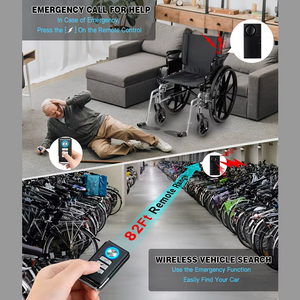 אזעקת רטט נגד גניבה 110dB, 10 רמות רגישות, אזעקה אלחוטית מרחוק לאופנוע, רכב ואופניים חשמליים - Product Image 6