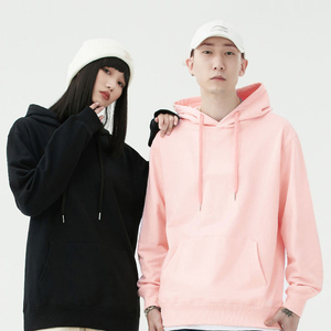 Hoodie 300g 100% katun terry harga pabrik sweatshirt hoodie cetak logo sesuai pesanan pabrikan hoodie Pria Wanita uniseks - Product Image 4
