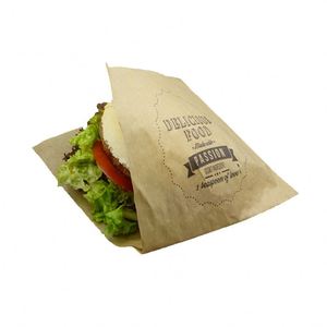 Sac à kebab en papier alimentaire biodégradable avec logo imprimé - Product Image 2
