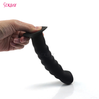 SEXBAY 2024 Nuevo Modelo de Copa de Succión Suave e Impermeable para Fiestas, Mini Dildo de Silicona con Cuentas de 5 Pulgadas con Succión Súper Fuerte, Punto G