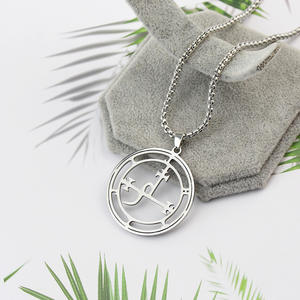 क्लासिक स्टेनलेस स्टील सेंट बेनेडिक्ट हार जेसस क्रॉस पेलेंट हार धर्म कैथोलिक एमुलेट गहने - Product Image 5