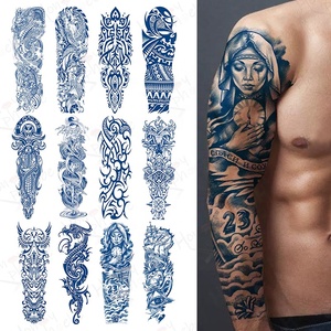 Autocollants de tatouage temporaire Honey Phoebe GZQB Herb Ink pour bras entier, tenue jusqu'à 15 jours, pour hommes et femmes - Product Image 1