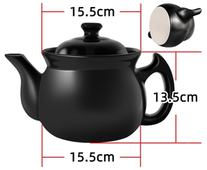 Vaso in Ceramica per Medicina Tradizionale Cinese, Adatto per Fornelli a <span class=keywords><strong>Gas</strong></span>, Pentola per Erbe Aromatiche - Product Image 2