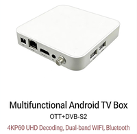 Decodificador Multifuncional Android OTT + DVB-S2 con Decodificación 4KP60 Ultra HD, Wi-Fi de Doble Banda y Bluetooth
