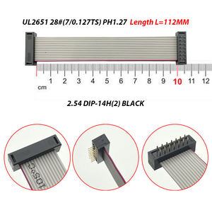 ขั้วต่อปลั๊ก IDC DIP แบบ 14 พิน พร้อมชุดสายแบนสำหรับงานอิเล็กทรอนิกส์ - Product Image 2