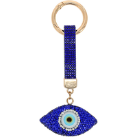 Sac à la mode orné de diamants avec petite pampille, nouveau porte-clés œil de diable orné de diamants, élégant, léger et amusant