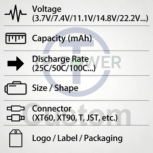 Batería TPENERGY de 4000mAh, 6000mAh, 8000mAh, 10000mAh, 6S, 22.2V con XT60, XT90 para Drones FPV, Modelos de Barcos y Quadcopters - Product Image 4