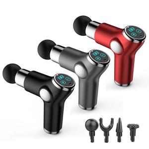 Pistola de masaje de percusión, KH-515 recargable por <span class=keywords><strong>USB</strong></span> <span class=keywords><strong>Mini</strong></span> Fascia, inalámbrica, manual, 32 velocidades, pantalla táctil LED, masajeador muscular - Product Image 1