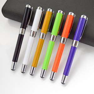 Custom logo promotional plastic gel pen stylus pen