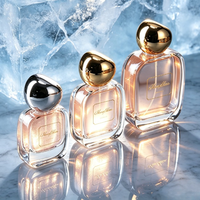 Flacon d'échantillon de parfum 30ml 50ml 100ml, flacon pulvérisateur en verre transparent avec bouchon à sertir facile et capuchon rond